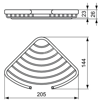 CONNECT KOSZYK NA MYDŁO NAROŻNY