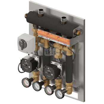 Eskadra 384 (KRE 2D+, z. mieszający termost., z. obrotowy z siłownikiem, pompy DN15 Grundfos)