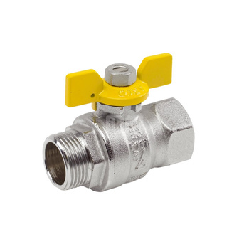 Zawór odcinający do gazu ARCO MIÑO GZ 1/2'' x GW 1/2'', uchwyt motylek