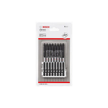 8-częściowy zestaw końcówek wkręcających Impact Control PH2 / PZ2 / T15 / T20 / T25 / T30