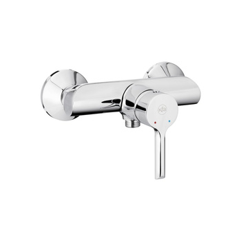 Bateria natryskowa ścienna KFA Armatura ANGELIT, kolor chrom