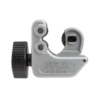 Miniobcinak 101 do cięcia rur 6 - 28 mm w ciasnych miejscach z zapasowym krążkiem umieszczonym w pokrętle