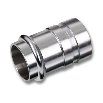 Nypel SANHA NiroSan Press, stal nierdzewna, 54 mm x 60,3 mm (zw x GW)