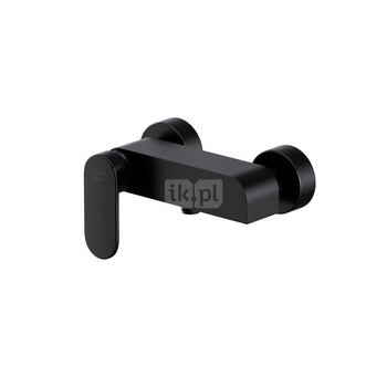 BATERIA NATRYSKOWA ŚCIENNA CREA 1 UCHW CZARNA