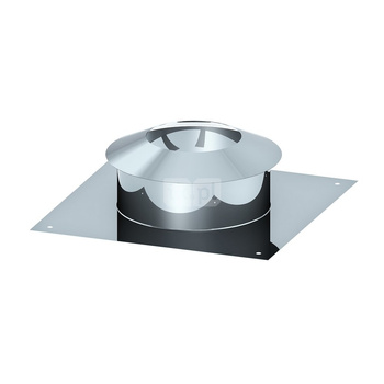 Osłona wylotu przewodu kominowego JEREMIAS 360-TWIN63 stal nierdzewna 100/150 mm