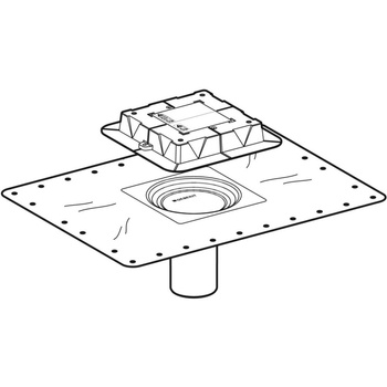 Kołnierz Geberit do wpustów podłogowych natrysku