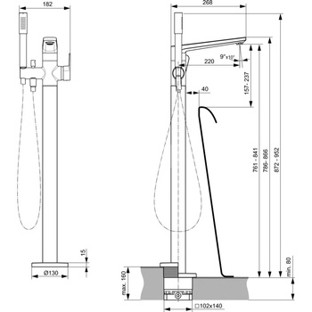 TONIC II BAT. WANN-NATRYSK. WOLNOSTOJĄCA