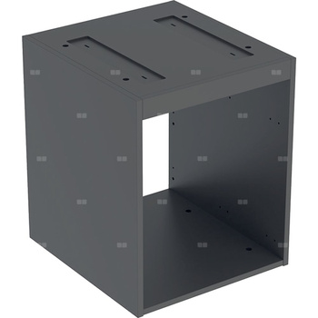 Korpus Geberit do dolnej szafki pod umywalkę stawianą na blat VariForm, z trzema szufladami: B=45cm, H=55cm, Lava / Lakierowany matowy