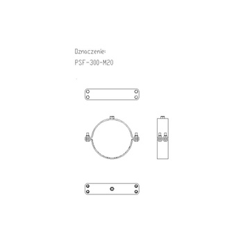 Obejma mocująca NICZUK OGPSF 320-325 mm 300M20