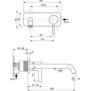 JOY BATERIA UMYWALKOWA B/IN 220 KIT2 CHR