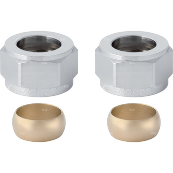 Zestaw śrubunków zaciskowych Geberit Mapress C-Stahl d15-G½