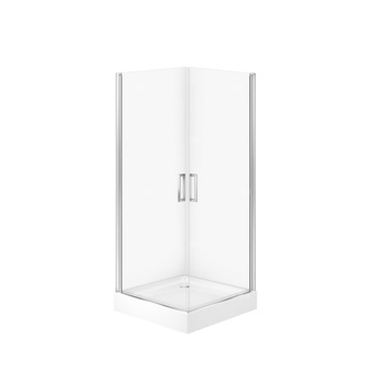 SET C386 KAB MODUO KWADR 2 DRZWI PEŁNE 90X90X195+TAKO BIAŁY 90X16 WIR