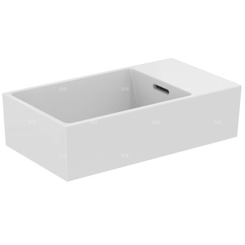 Umywalka do rąk 450x250x150 mm Spód szlifowany, bez otworu na baterię, z przelewem - EXTRA