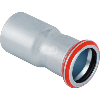Przedłużka GEBERIT Mapress C-Stahl redukcja, stal (ocynk galwaniczny/elektrolityczny) (ocynk), 42 mm, DN 40 x 18 mm x DN 15 (mufa zaprasowywana x końcówka wciskana) z uszczelką