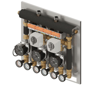Szwadron 3D+ 044 (SKE 3DC+ 35 kW, UNI, 2 x z. obrotowy z siłownikiem, pompy DN15 LFP)