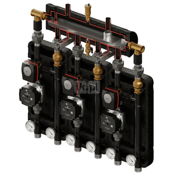 Kompania 3D+ 9444 (SKE 2DC+ 55kW, 3 x VRG432, pompy DN25 Grundfos, siłownik ARA)