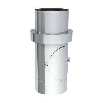 Rura z otworem wyczystkowym i zasysem powietrza DN60/100 wysoki połysk