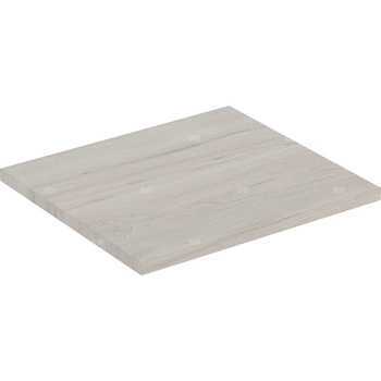 Płyta przykrywająca Geberit do szafki bocznej i średniej z jednymi drzwiami: Orzech włoski hickory jasny / Melamina, struktura drewna