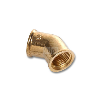 Kolano 45' SANHA 614, mosiądz, 3/8'' (GW)