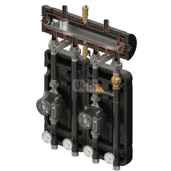 Kompania 350 (SKE 2DC+ 55kW, UNI, VTA322, pompy DN25 DAB/LFP)