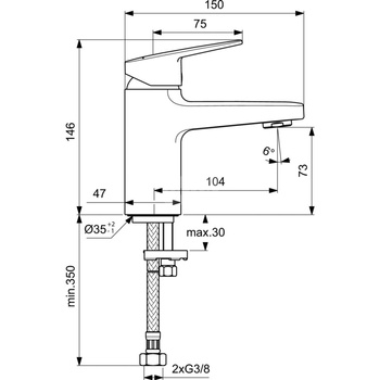 CERAPLAN BATERIA UMYWALKOWA H75 RMTD 5L