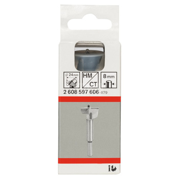 Wiertło środkowiec, z węglikami spiekanymi 24x90