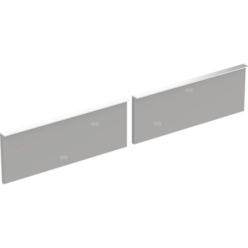 Zestaw frontów szuflad do dolnej szafki pod dwie umywalki GEBERIT iCon, kol. platynowy szer.1200 mm