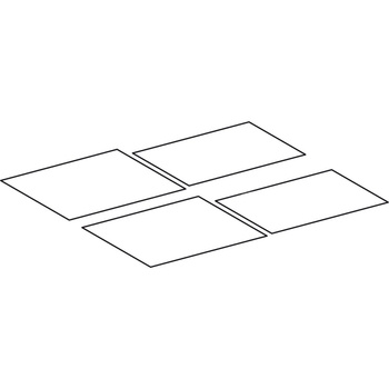 Zestaw mat antypoślizgowych Geberit do dolnej szafki pod umywalkę Xeno² (4 szt.): Szerokość umywalki=120cm