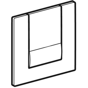 Przycisk uruchamiający Geberit Tango, do zaworu spłukującego do pisuarów z pneumatycznym uruchamianiem spłukiwania: Chrom błyszczący