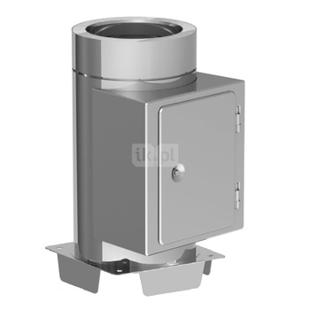 Element do czyszczenia fi180mm z płytą fundamentową z odpływem w dół