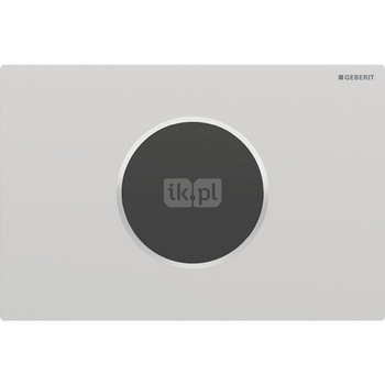Elektroniczny zestaw uruchamiający WC Geberit, IR, zasilanie bateryjne, Sigma10, 12cm, chrom mat, easy-to-clean
