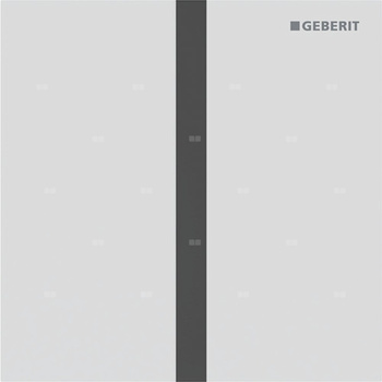 Płyta przykrywająca Geberit typ 40, kwadratowa: Biały matowy / Z powłoką easy-to-clean