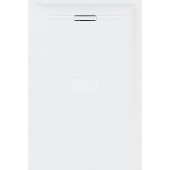 Brodzik prostokątny Geberit Sestra: 120x70x4cm, Biały / Struktura łupka