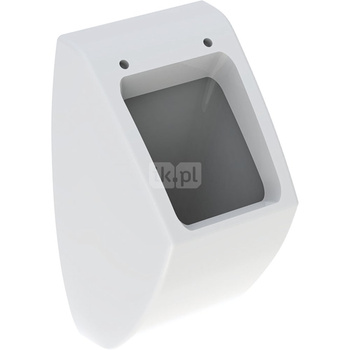 Pisuar Geberit Pareo do pokrywy, dopływ z tyłu, odpływ do tyłu: T=26.5cm, Odpływ=Do tyłu, Dopływ=Z tyłu, Biały