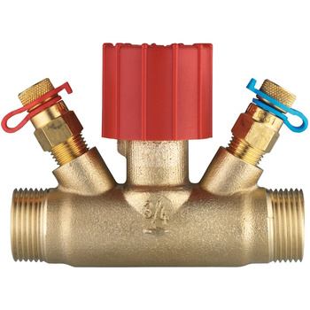 Zawór regulacyjno-pomiarowy HERZ figura prosta mosiądz, DN 20 Gwint zewnętrzny x Gwint zewnętrzny, 3.4 Kvs