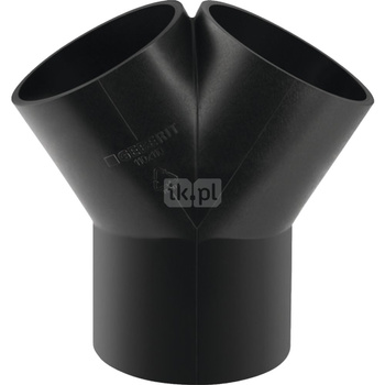 Trójnik GEBERIT HDPE 60' PE 56 mm (króciec z tworzywa sztucznego do spawania/zgrzewaniania x króciec z tworzywa sztucznego do spawania/zgrzewaniania x króciec z tworzywa sztucznego do spawania/zgrzewaniania)