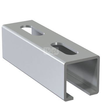 Szyna montażowa NICZUK SZA, gr. 2 mm, dł. 4000 mm, stal nierdzewna (ocynk galwaniczny)