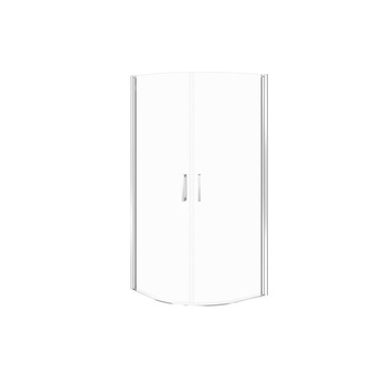 KABINA PRYSZNICOWA PÓŁOKRĄGŁA DRZWI PEŁNE MODUO 90X90X195 SZKŁO TRANSP
