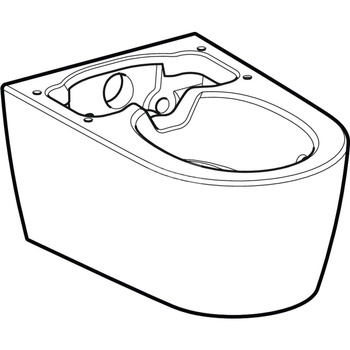 Wisząca miska WC do Geberit AquaClean Sela: Biały-alpin