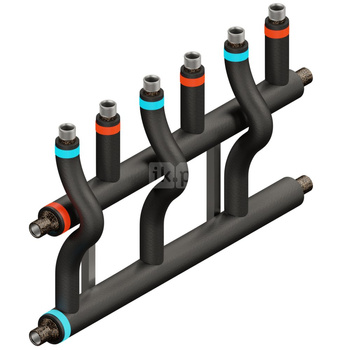 Rozdzielacz do grup pompowych RGP 3D+ 3-drogowy 50/25 - ocieplony