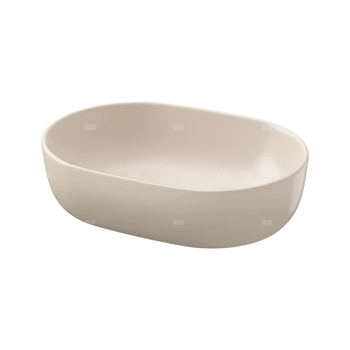 UMYWALKA NABLATOWA MODUO 50 OWALNA BOX BEŻOWY MAT