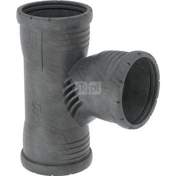Trójnik GEBERIT Silent-Pro Carve 87.5' PP 90 mm x 90 mm x 90 mm (mufa z tworzywa sztucznego do spawania/zgrzewania x mufa z tworzywa sztucznego do spawania/zgrzewania x mufa z tworzywa sztucznego do spawania/zgrzewania)