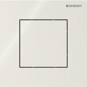 Przycisk uruchamiający Geberit typ 40 do systemu spłukiwania pisuarów z pneumatycznym uruchamianiem spłukiwania, kwadratowy: Piaskowy szary