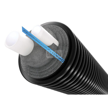 Rura preizolowana HEATPEX DELTA PEX SANI DUO 2 x pex-a 25 x 25 / 125 mm, izolacja pe