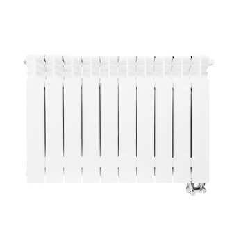 Grzejnik żeberkowy GAVIA 50/D aluminium, podłączenie dolne 575 x 805 mm, kolor biały, moc 1102.3 W