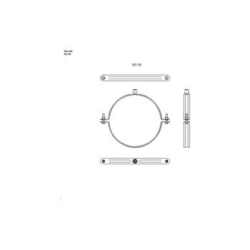 Obejma mocująca NICZUK EXPERT UPZ 312-322 mm 315BK (ocynk galwaniczny)