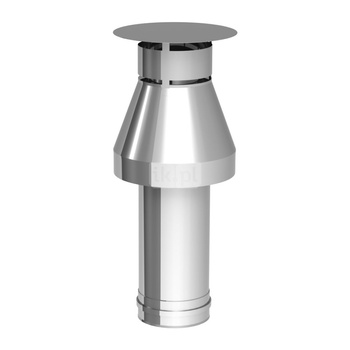 Zakończenie / terminal poziomy JEREMIAS TWG272 stal nierdzewna fi 100/150 mm