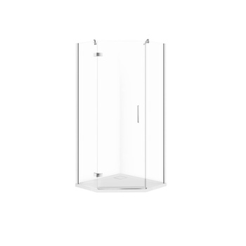 SET C517 KABINA PIĘCIOKĄTNA CITY LEWA CHROM 80X80X195+TAKO SLIM WIR