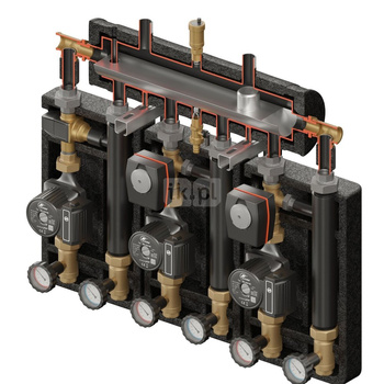 Kompania PRO 3D+ 8334 (SKE 2DC+ 55kW, 2x VTA322, VRG432, siłownik ARA, pompy DN25 LFP)
