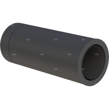 Rura 500mm fi 200mm do skracania z adapteremdo systemu FERRO lakierowana na czarno do systemu FERRO lakierowana na czarno (RAL9011)